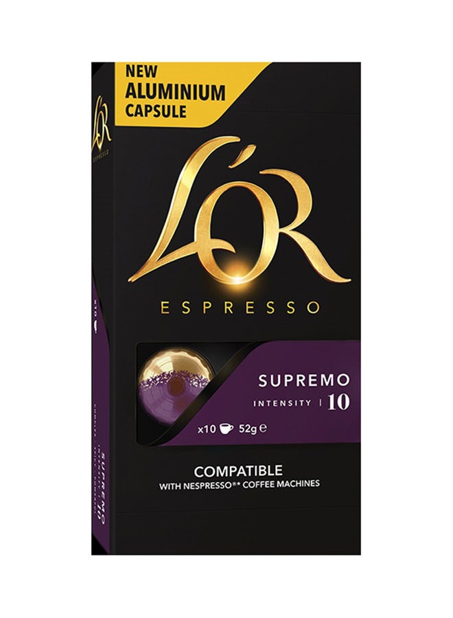 L’OR - Espresso Supremo Coffee 10 Capsules 52grams - Image 1
