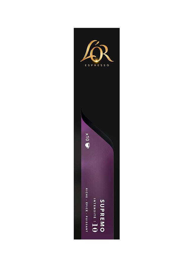 L’OR - Espresso Supremo Coffee 10 Capsules 52grams - Image 1