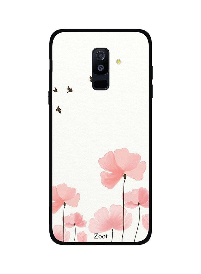 Zoot Thermoplastic Polyurethane Protective Case Cover For Samsung Galaxy A6+ Birds And Flowers