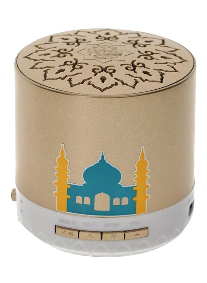 كروني مكبر صوت للقرآن مع جهاز تحكم عن بعد ذهبي/ أخضر/ أصفر - Image 1