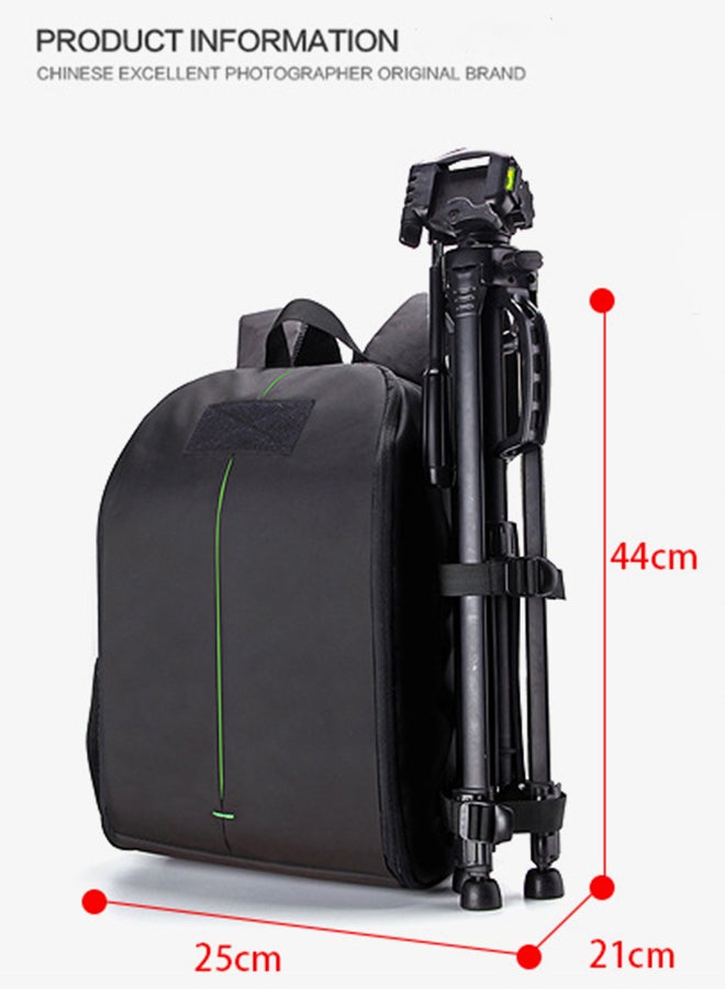 Waterproof Backpack For DSLR Camera Black - Image 4