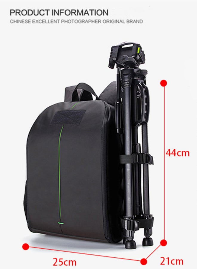 Waterproof Backpack For DSLR Camera Black - Image 4