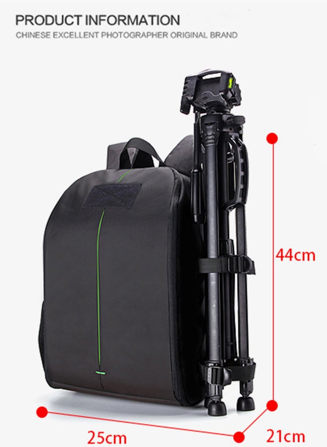 Waterproof Backpack For DSLR Camera Black - Image 4