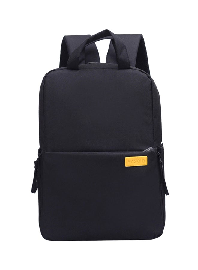 Nylon Camera Backpack With Interior Tablet Sleeve Black 