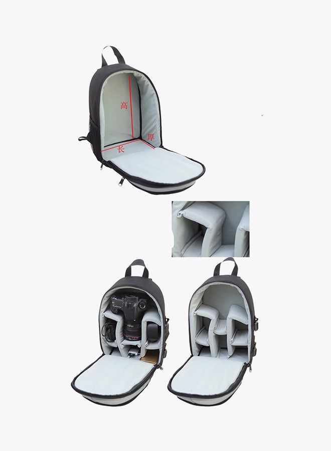 Waterproof Backpack For SLR/DSLR Camera Black - Image 3