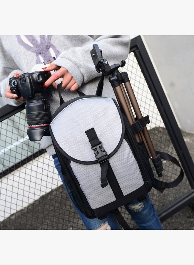 Waterproof Backpack For DSLR Camera Grey - Image 2