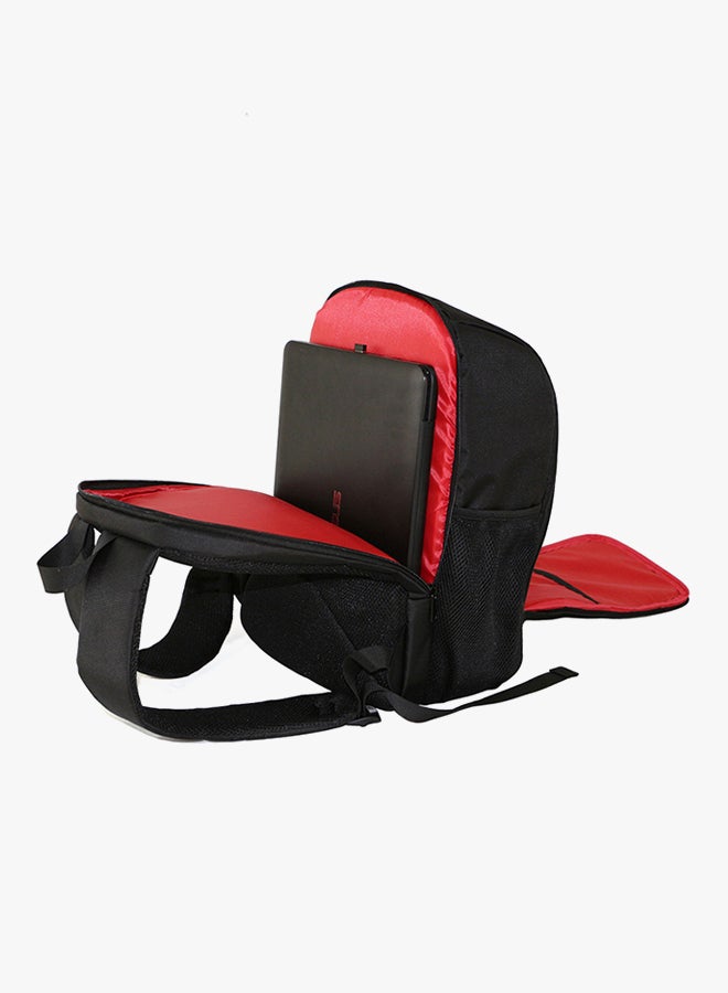 Nylon DSLR Camera Backpack With Interior Tablet Sleeve Black  - Image 2