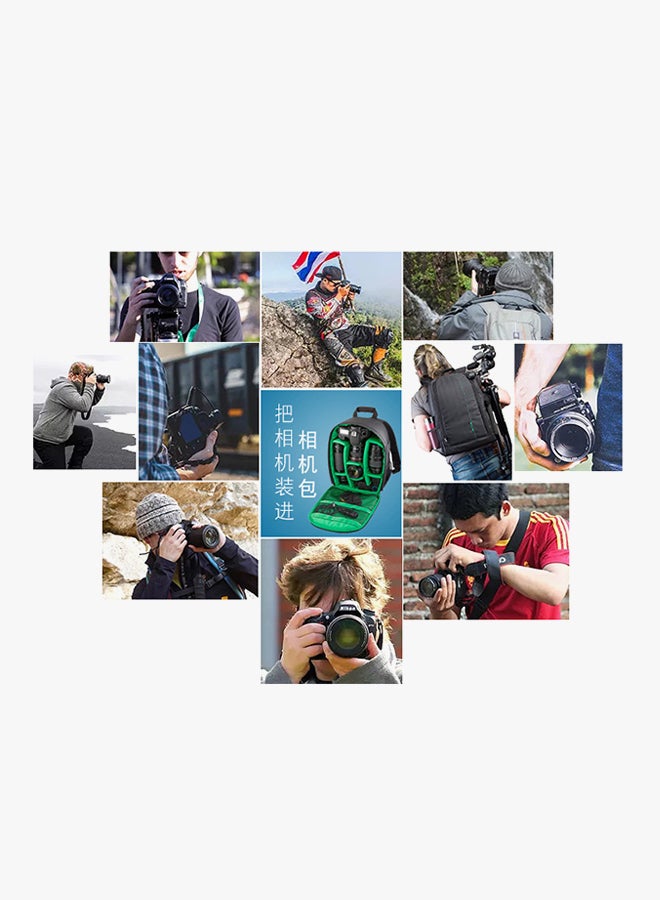Generic Universal Lightweight DSLR Camera Lens Backpack Black  - Image 3