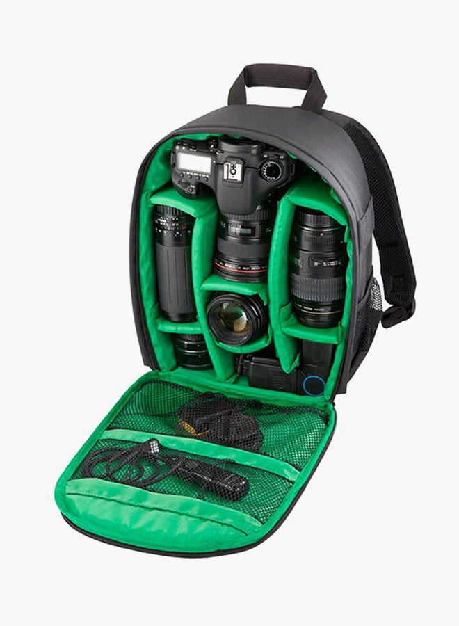 حقيبة ظهر من النايلون لكاميرا DSLR مع غطاء مقاوم للأمطار أسود - Image 2