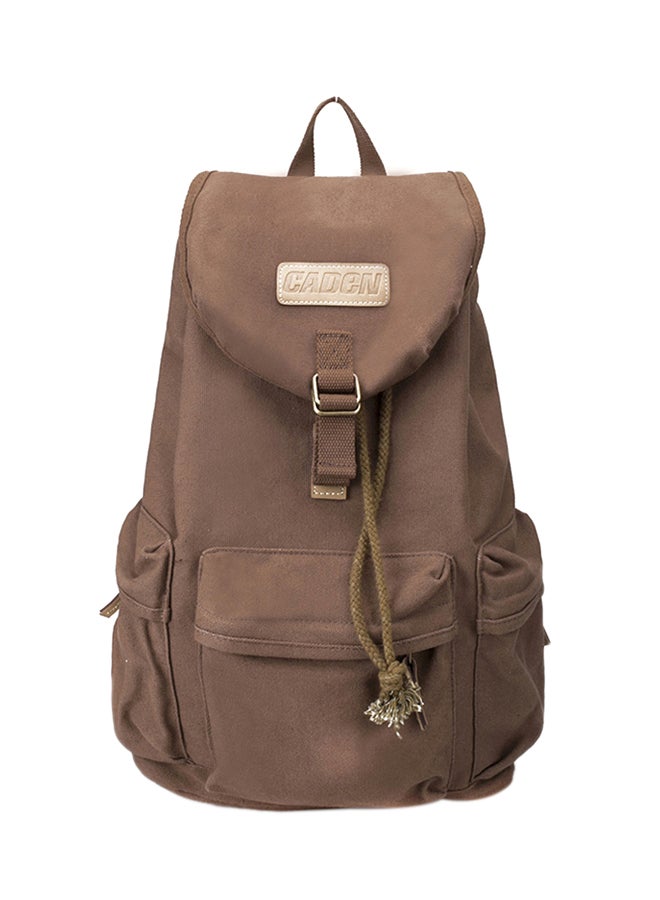 Canvas Backpack For DSLR Camera Brown - Image 1