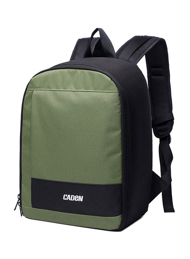 Waterproof Backpack For DSLR Camera With Interior Tablet Sleeve Green  - Image 1