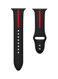 Replacement Band For Apple Watch Series 38mm Black/Red