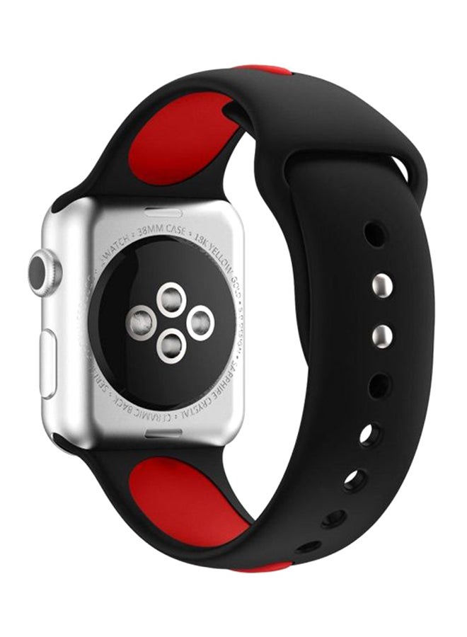 Generic - Replacement Band For Apple Watch Series 38mm Black/Red - Image 1