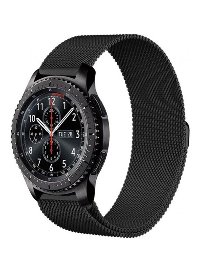 Replacement Band For Samsung Gear S3 Frontier/Classic Black - Image 2