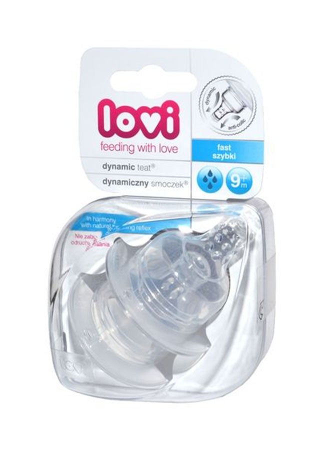 lovi Pack Of 2 Dynamic Super Vent Teat, 9 Months+  - Image 1