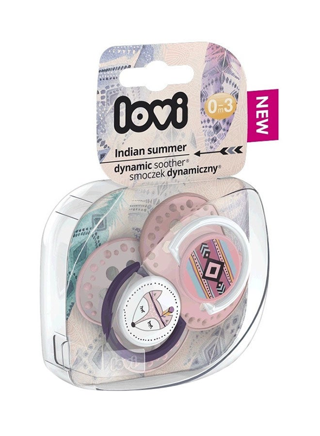 lovi 2-Piece Indian Summer Girl Dynamic Soother 0-3 Months  - Image 2