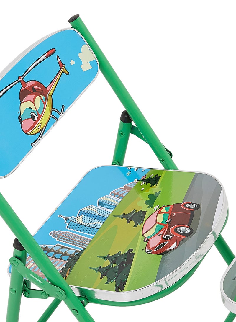 هوم جيني طقم طاولة وكرسي من قطعتين أخضر/ أزرق/ أحمر 50x60x40سم - Image 5