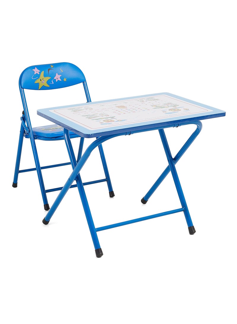 هوم جيني طقم طاولة وكرسي من قطعتين أزرق/أصفر/أحمر 50x60x40سم - Image 1