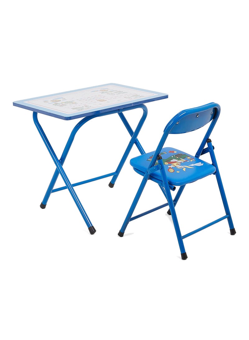 هوم جيني طقم طاولة وكرسي من قطعتين أزرق/أصفر/أحمر 50x60x40سم - Image 2