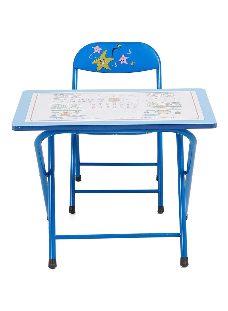 هوم جيني طقم طاولة وكرسي من قطعتين أزرق/أصفر/أحمر 50x60x40سم - Image 3