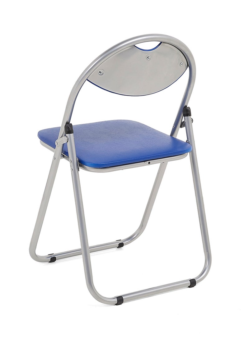 هوم جيني كرسي قابل للطي فضي/ أزرق 46x79x44سم - Image 3