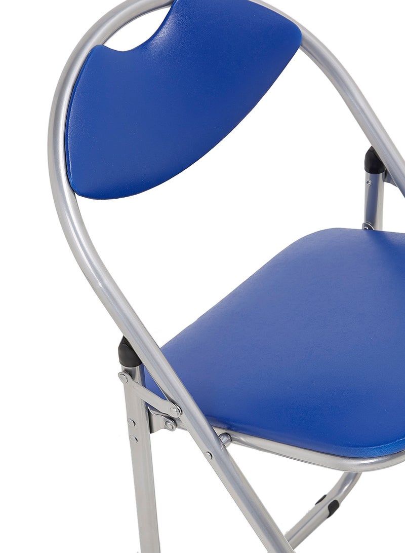 هوم جيني كرسي قابل للطي فضي/ أزرق 46x79x44سم - Image 4