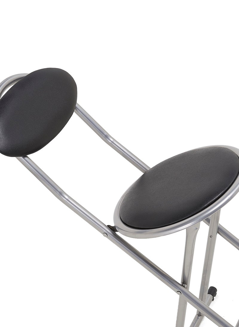 هوم جيني كرسي قابل للطي للأطفال أسود/ فضي - Image 4