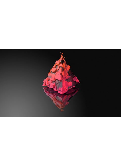 Justin Maller Triangle Reflection Wall Art Canvas Print Multicolour 50x28x3.5cm