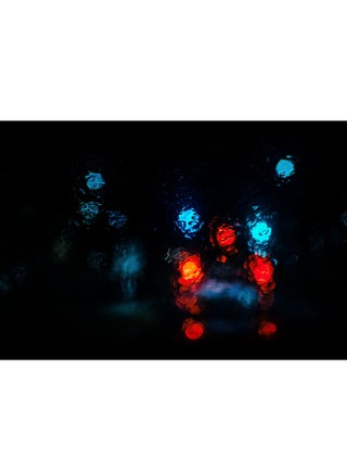 Light Dark Night Bokeh Rain Wall Art Canvas Print Multicolour 80x53x3.5cm - v1536667981/N17193634A_1