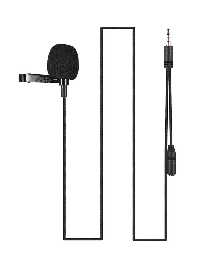 ANDOER Portable Clip-On Lapel Lavalier Condenser Mic D5927 D5927 Black  - Image 4