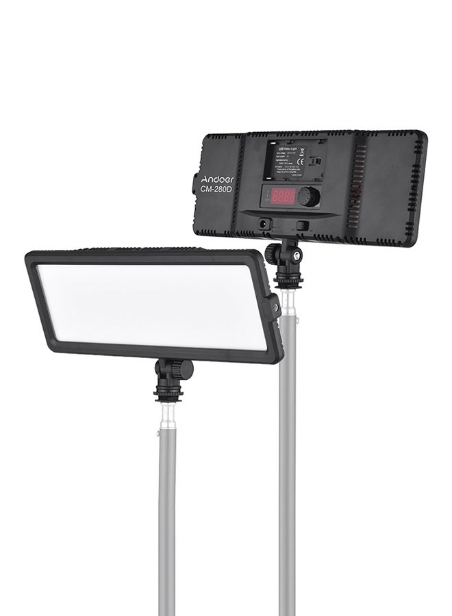 ANDOER Slim LED Video Light Panel Black/White/Silver  - Image 1