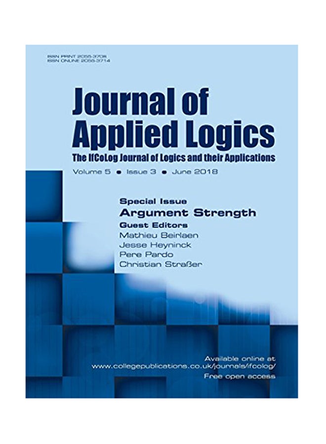 Journal Of Applied Logics: The Ifcolog Journal Of Logics And Their Applications Paperback English - 6/21/2018 