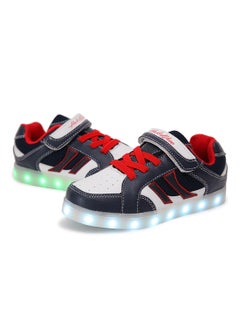 HUSK'SWARE LED Flashing Lights Low Top Sneakers Blue/White  - Image 2