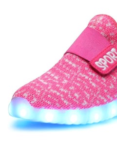 HUSK'SWARE LED Flashing Lights Low Top Sneakers Pink  - Image 4