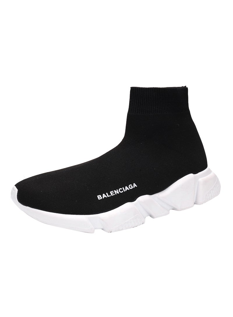 HUSK'SWARE Pull On High Top Sneakers Black  - Image 1