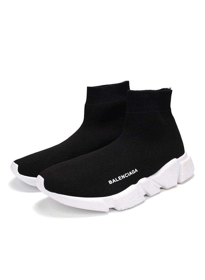 HUSK'SWARE Pull On High Top Sneakers Black  - Image 3