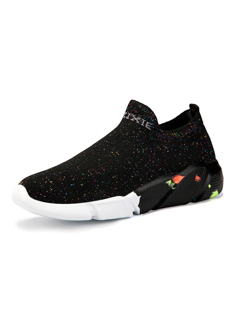 HUSK'SWARE - Pull On Low Top Sneakers Black - Image 1