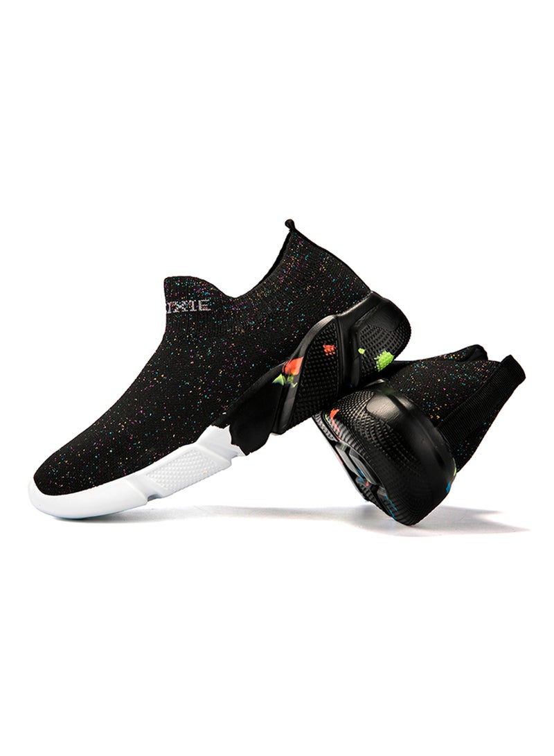 HUSK'SWARE - Pull On Low Top Sneakers Black - Image 1