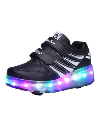 LED Flashing Wheeled Low Top Sneakers Black - v1536747361/N16512794V_1