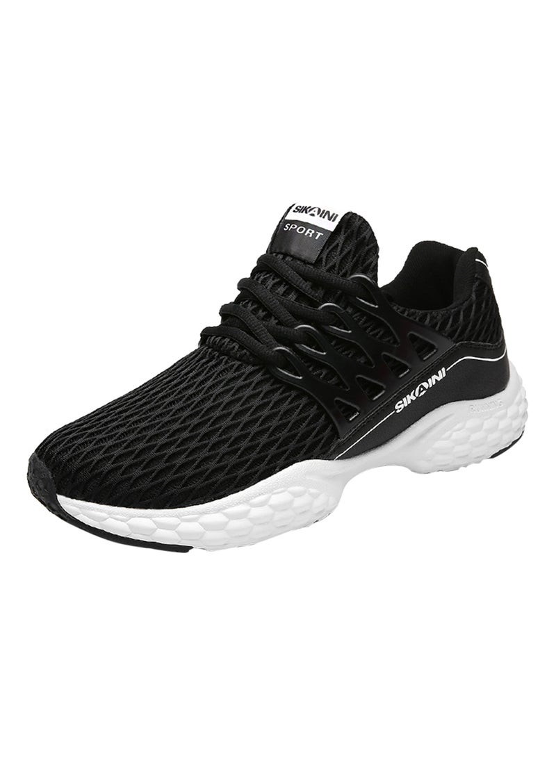 HUSK'SWARE Lace Up Trainers Black  - Image 1