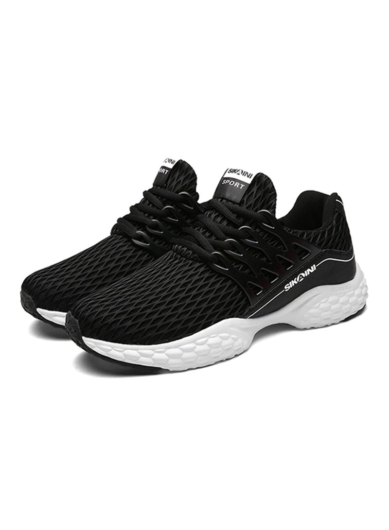 HUSK'SWARE Lace Up Trainers Black  - Image 3