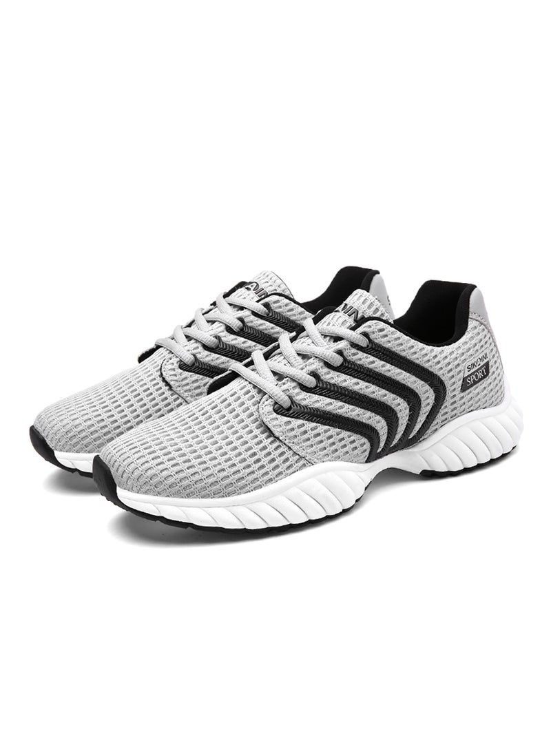 هوسكس وير حذاء رياضي برباط رمادي - Image 2