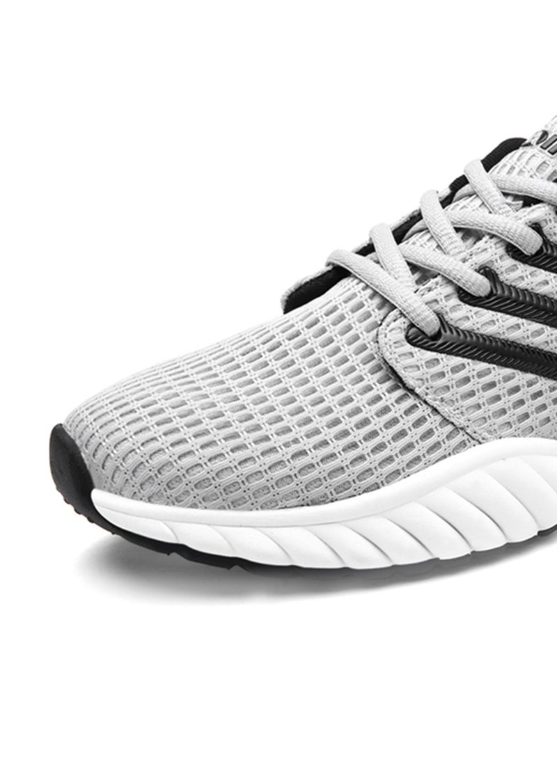 هوسكس وير حذاء رياضي برباط رمادي - Image 3