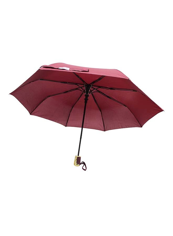Hello 3-Fold Water Magic Umbrella Maroon - Image 1