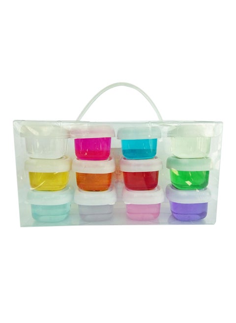 12-Piece Colorful Slime Mini Putty Set Non Sticky Multicolored Premium Quality