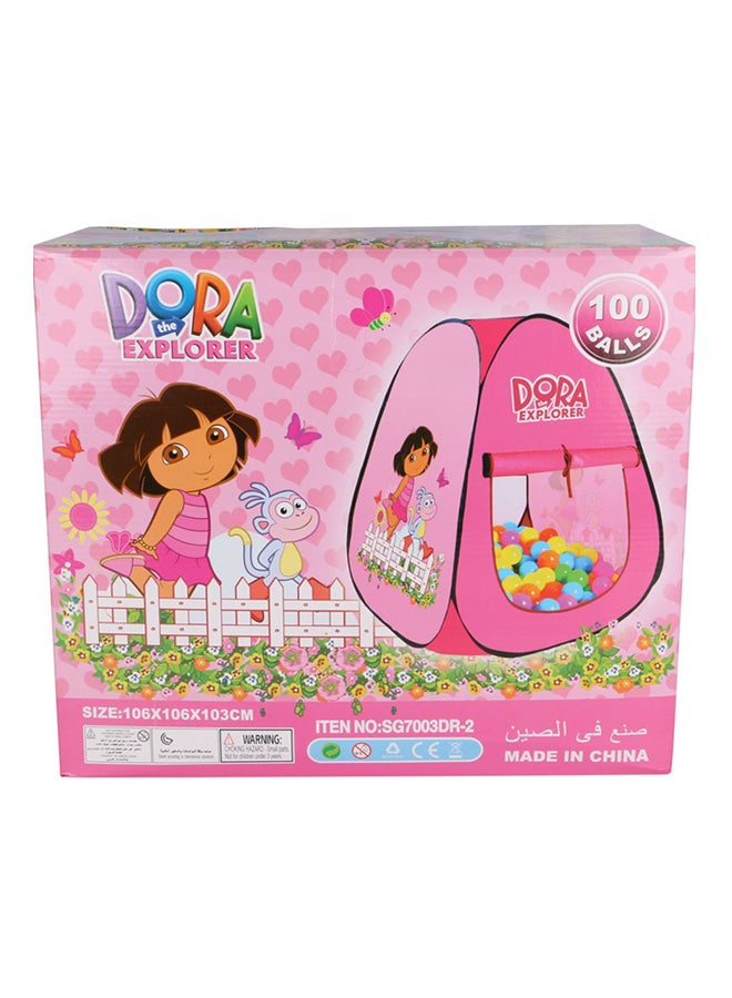 nickelodeon - Dora Explorer Printed Tent With 100 Balls - Image 1