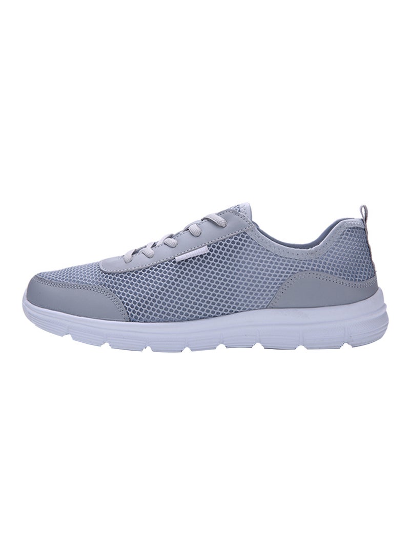 Lace Up Trainers Grey  - Image 1