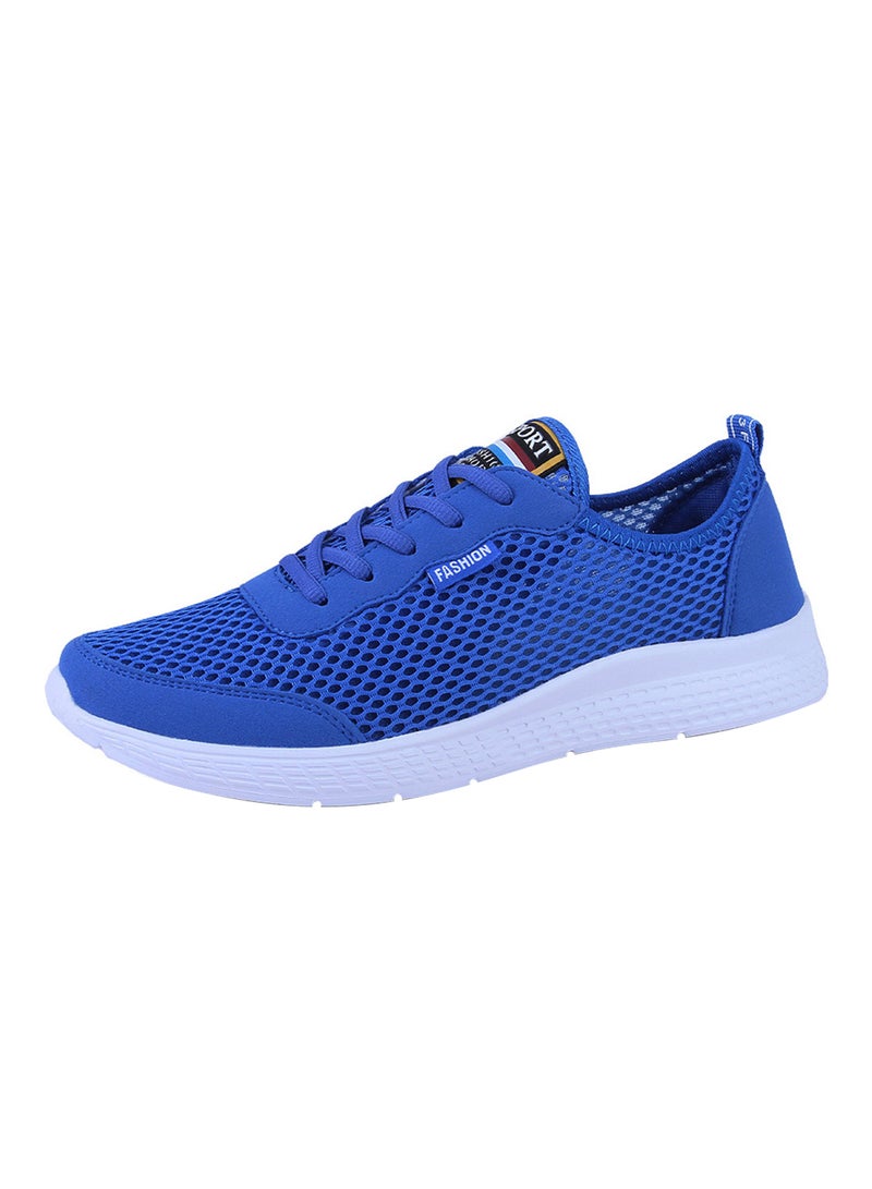 Generic Linking Breathable Lace Up Trainers Blue  - Image 1