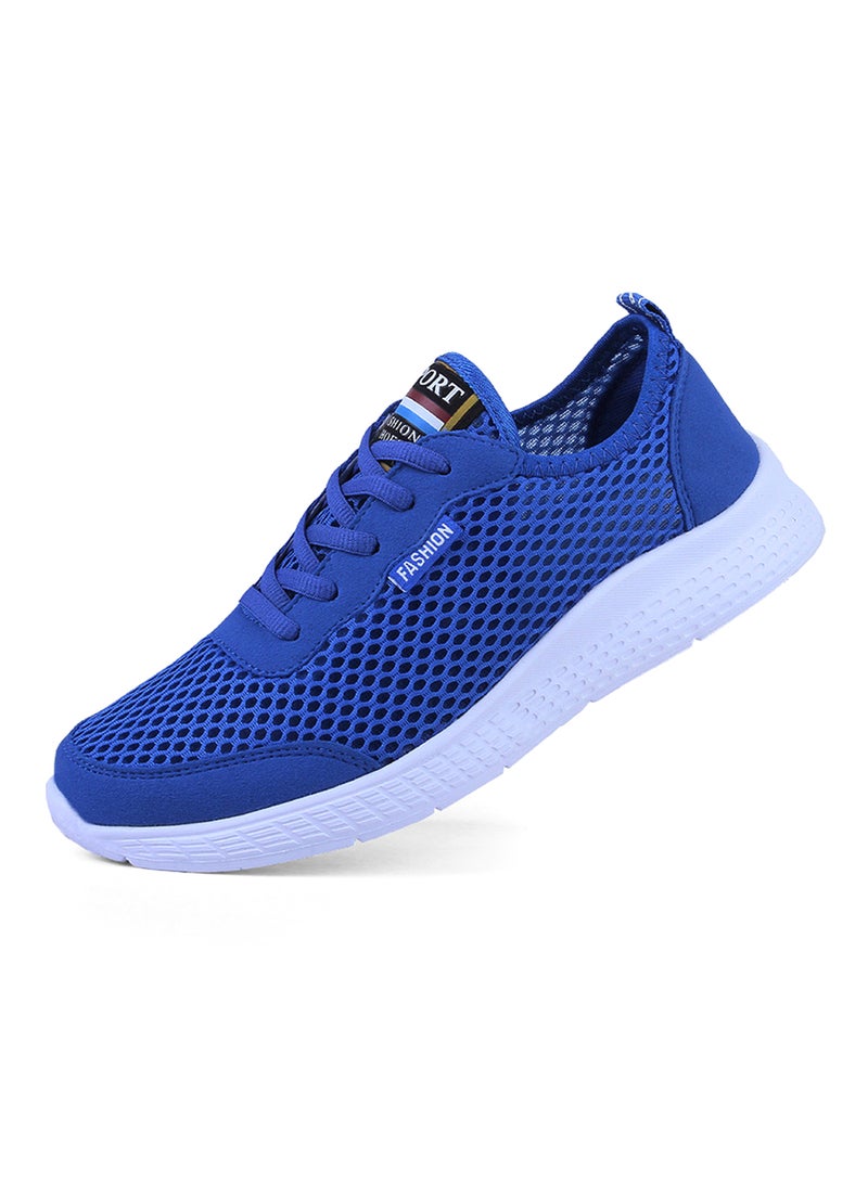 Generic Linking Breathable Lace Up Trainers Blue  - Image 3