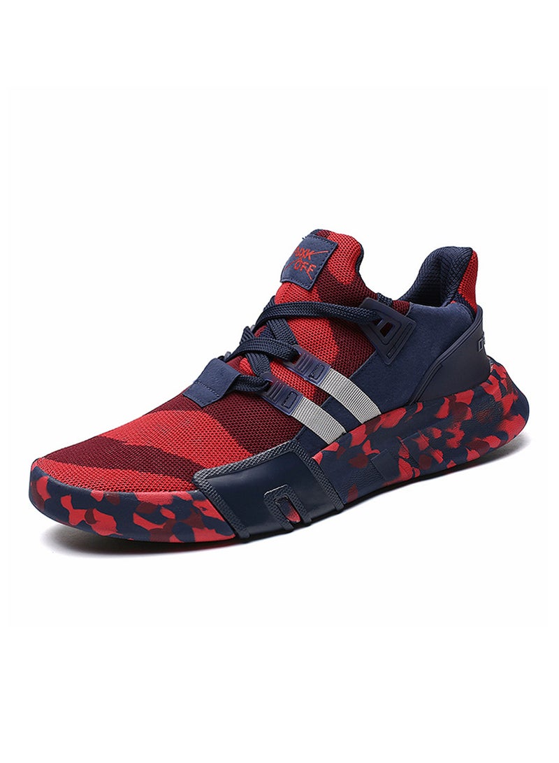 Lace Up Trainers Red  - Image 3